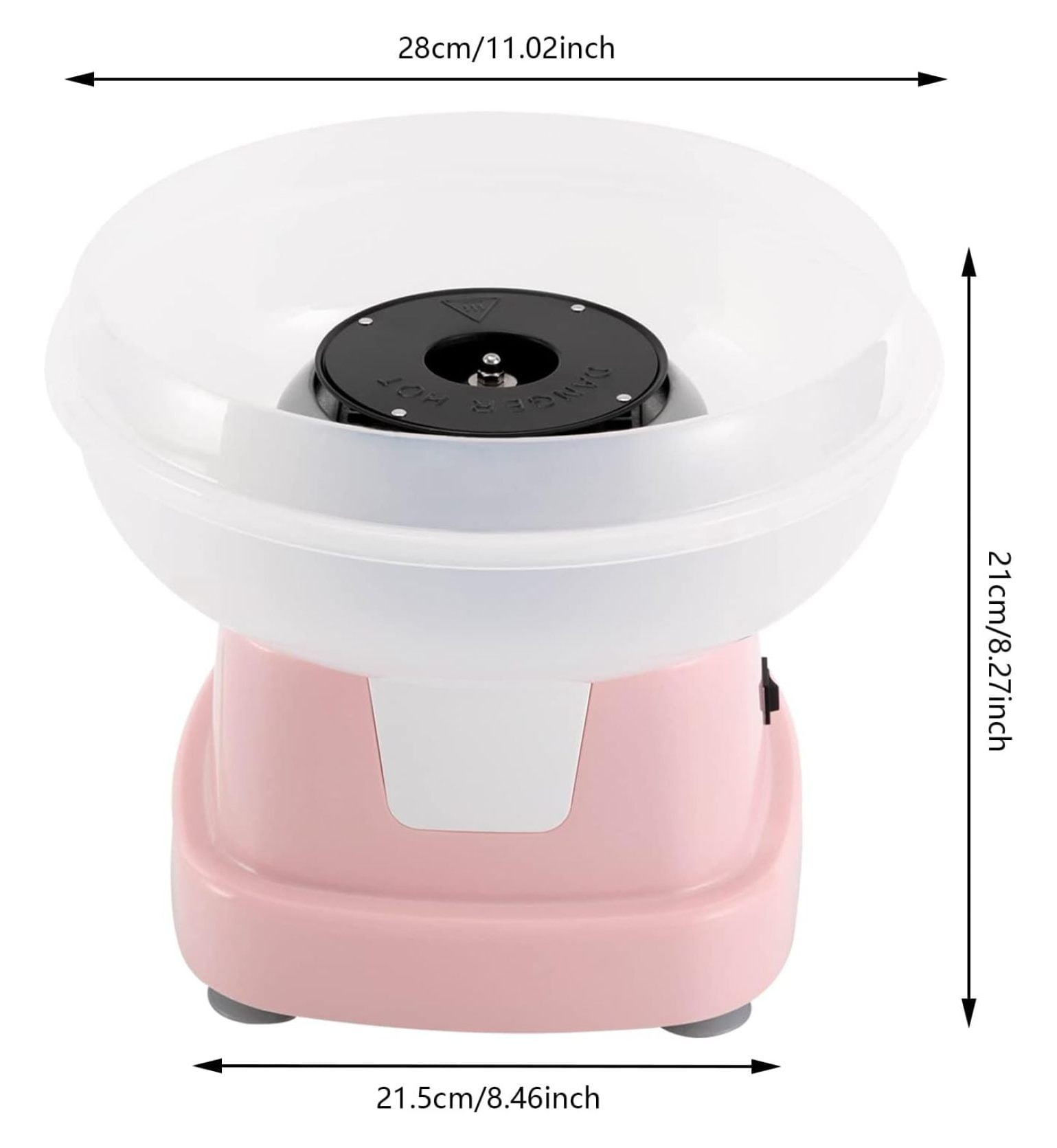 Outamateur Home Cotton Candy Machine - With Sugar Scoop & 10 Bamboo Sticks, 400W For Parties & Kids