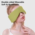 thumbnail image 6 of tzyudk Full Surround Sleep Eye Mask Blindfold Eye Cover Patch Portable Travel Eyepatch Eye Cover Sleeping Mask Night Eyeshade Affordable Useful Green 100%Polyester, 6 of 6