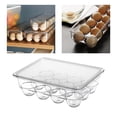 thumbnail image 1 of Rectangle Fridge Egg Storage Cases Tray Sizes Square Fresh Keeping Containers Carrier 12 Grids, 1 of 8
