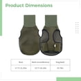 thumbnail image 4 of Dog Calming Vest M Size, Olive Green Calming Comfort Thunder Jacket, Two-Way High Collar & Reflective Strip Design, Chest 17.7-21.3 in / 45-54 cm, 4 of 5