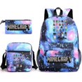 thumbnail image 1 of New style cartoon Stitch schoolbag three-piece elementary and middle school students backpack, 1 of 1