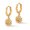 KE1849, variant on Gold Mini Dangle Huggie Earrings for Women, Dainty 14K Gold Plated Cubic Zirconia Small Hoop Earrings with Charm Drop, Jewelry Gift for Women Ladies