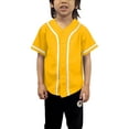 thumbnail image 1 of Lappel Kids Baseball Button Down Jersey League Sports Team Uniforms Size 12 Month to 10 Years Short Sleeve Athletic Sports Tee Shirts Made in USA, 1 of 4