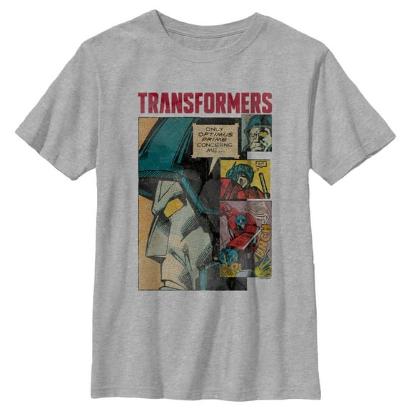 Boy's Transformers Distressed Optimus Prime Concerns Me Graphic T-Shirt