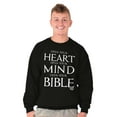 thumbnail image 5 of Open Your Heart Mind Bible Faith Sweatshirt for Men or Women Brisco Brands M, 5 of 6