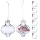 thumbnail image 1 of 8 Uds. De adornos de bolas rellenables de plástico transparente, adornos de bolas de plástico, decoraciones navideñas DIY, 1 of 7
