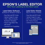 Epson LABELWORKS LW-Z5000PX Industrial Label Maker Kit - Accessories, PX 147' Bulk Label Rolls, Desktop Printer