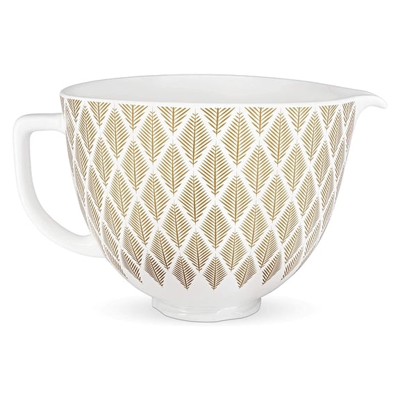 KitchenAid 5 Quart Gold Conifer Ceramic Bowl, KSM2CB5P