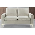 thumbnail image 5 of Uspridefurniture Buchholz 54.7'' Velvet Square Arm Loveseat -Beige, 5 of 5