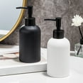 thumbnail image 2 of Bathroom Accessories Set of 3 with 350ml Liquid Soap Dispenser Toothbrush Holder and Tray for Countertop Organization, 2 of 8