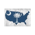 thumbnail image 4 of MKHERT South Carolina Flag with America Map on Wood Background Placemats Table Mats for Dining Room Kitchen Table Decoration 12x18 inch,Set of 6, 4 of 4