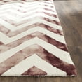 thumbnail image 3 of Safavieh Dip Dye Lara Distressed Wool Area Rug, Ivory/Maroon, 6' x 9', 3 of 7