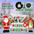 thumbnail image 4 of Estandarte inflable navideño con forma de reno de Papá Noel de 3 m, 4 of 9