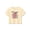 Beige Fun, variant on Pastel Mint Malibu Crop Top for Little & Big Girls - Cool Summer T-shirt Clothes Tween Size 16/18
