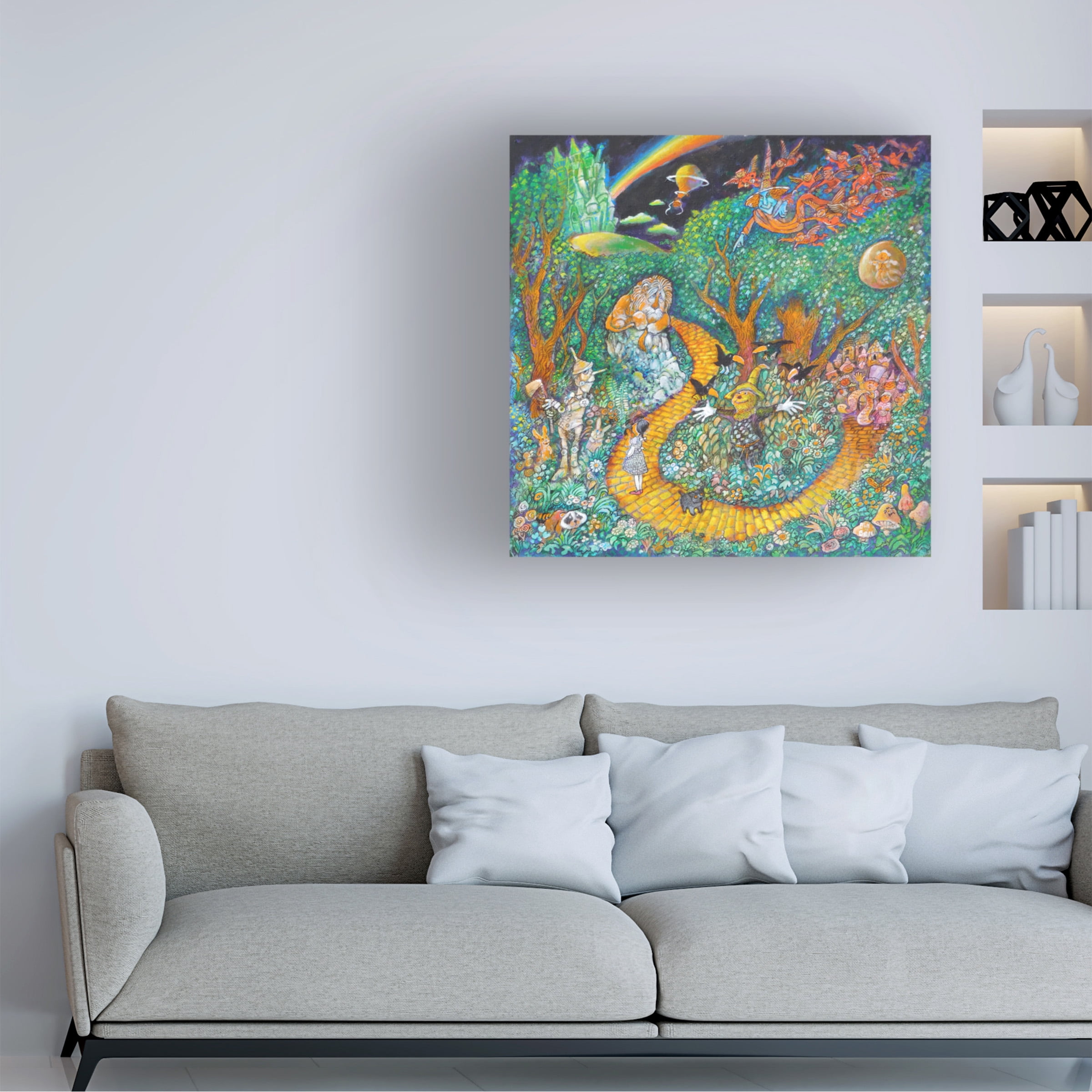 Bill Bell 'Follow The Yellow Brick Road' Canvas Art