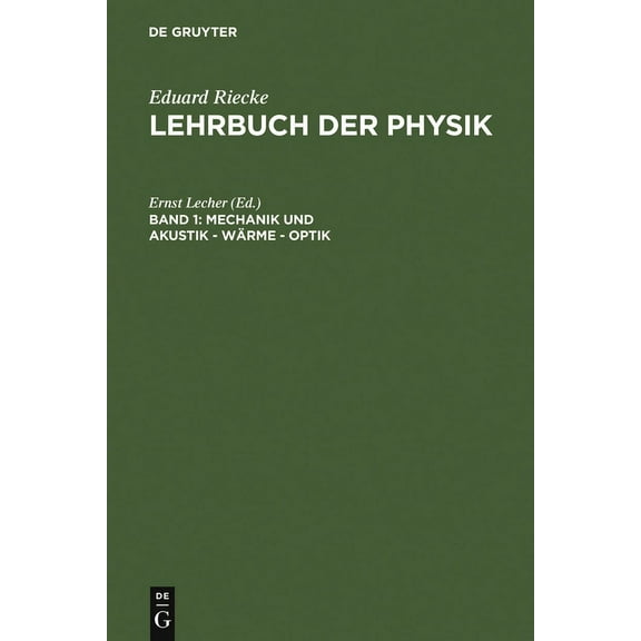 Mechanik Und Akustik - Wärme - Optik, (Hardcover)