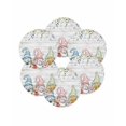 thumbnail image 7 of 13 Inch Round Placemats Set of 6, Gnomes Easter Non Slip Heat Insulation PP Table Mats, Eucalyptus Spring Floral Eggs Leaves Wooden Washable Place Mats for Kitchen Dining Party Table Decor, 7 of 7