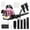 Pink, variant on 52CC 2-Stroke Pink Backpack Gas Leaf Blower - 550 CFM High-Power Yard Blower for Lawn Care & Debris Clearing - Ergonomic Design for Comfortable Use