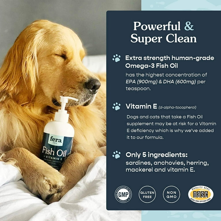 Fish oil with vitamin e for dogs discount
