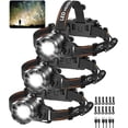 thumbnail image 1 of Paquete de 3 faros delanteros KYEKIO, recargables, 3000 lm, resistentes al agua, 1 of 7