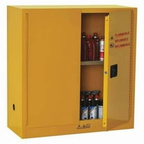 Condor Flammable Safety Cabinet,30 Gal.,Yellow 42X499