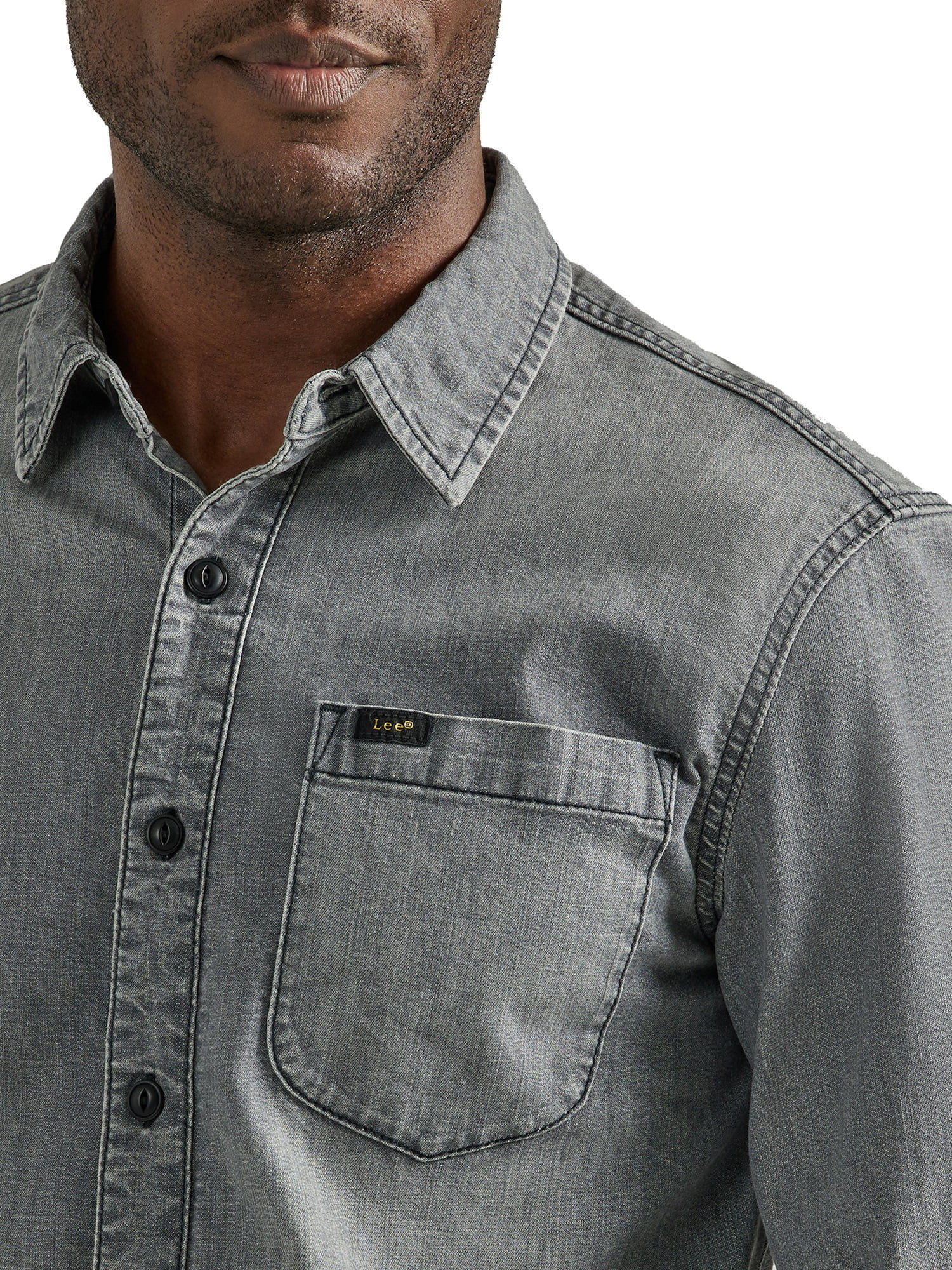 Lee® Men's Extreme Motion All Purpose Long Sleeve Denim Shirt
