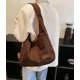thumbnail image 4 of LHSHIDU Corduroy Shoulder Bag Winter Fall Fashion Crescent Bag Womens Mens Wide Strap Tote Handbag Solid Color, 4 of 6