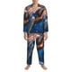 thumbnail image 3 of Balery Night Sky Turtle Pijama para Hombre de Dos Piezas con Manga Larga, Conjunto de Dormir y Descanso Suave con Bolsillos-Medium, 3 of 7