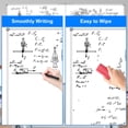 thumbnail image 5 of JILhome 72" x 39" Foldable White Board, 6' x 3' Magnetic Dry Erase Board, Large Marker Board with Marker Tray for Office, Home, School, Kitchen, Silver Aluminum Frame, 5 of 7