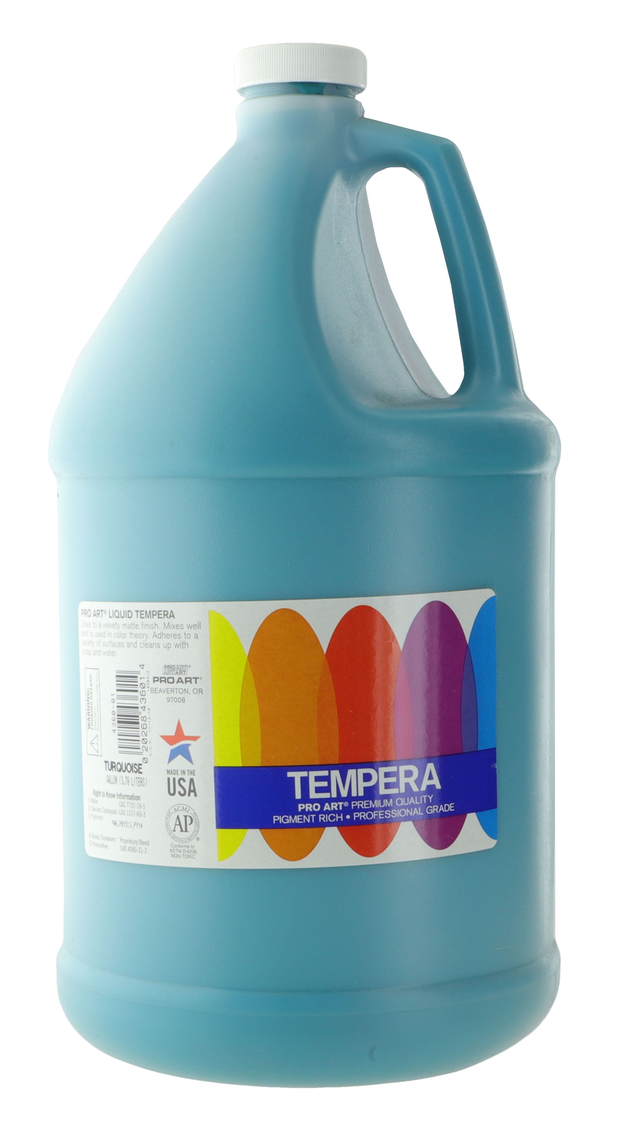 Pro Art Liquid Tempera Paint Gallon Turquoise