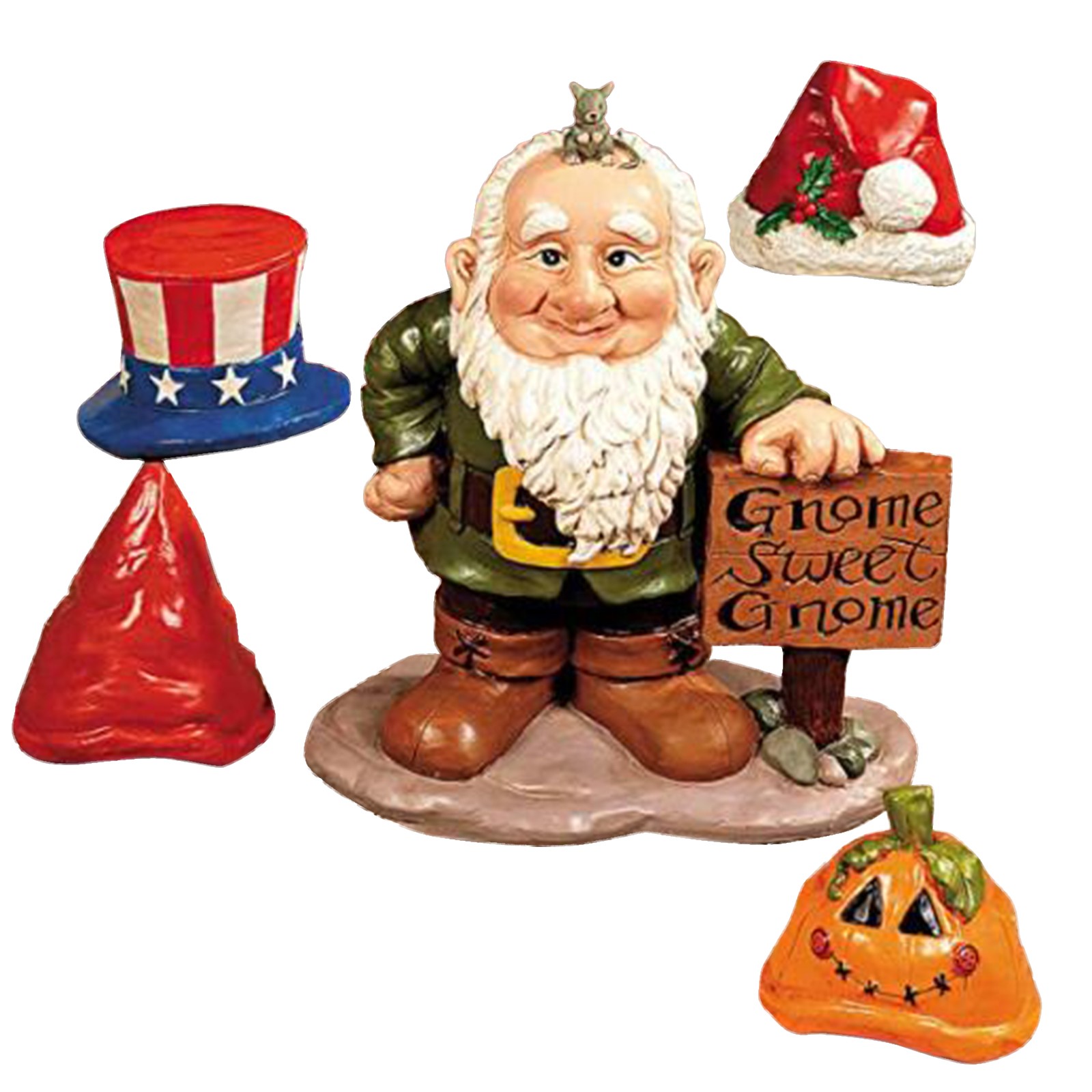 Gnome Greeter Hats Interchangeable 