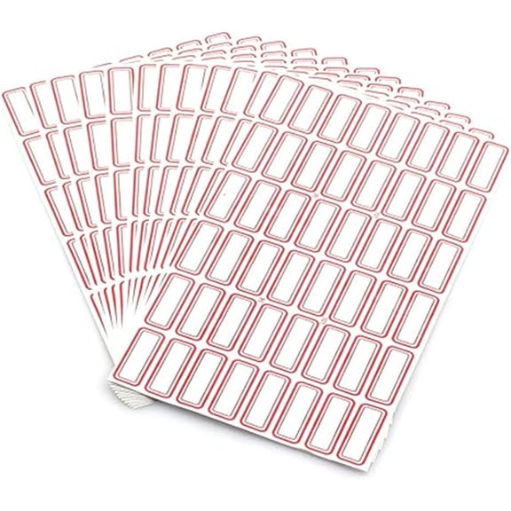 50 Sheet /3400pcs Self-Adhesive Label Stickers for Office Supply Laboratory Label Product Classification Stationery Stickers Price Tag Post Writable Blank Sticker 2.9x1.2cm