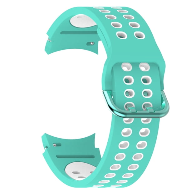 Adecuado para Samsung Galaxy Watch4 / Galaxy Watch4 Classic Smart Warch Pulsera de moda exquisita Pulsera de gel de sílice Correa deportiva de dos tonos