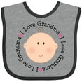 thumbnail image 3 of Inktastic I Love Grandma Baby Shower Boys or Girls Baby Bib, 3 of 4