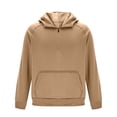 thumbnail image 5 of Yievot Hoodies for Men 1/4 Zip Pullover Sweatshirts Casaul Long Sleeve Drawstring Hooded Sweatshirt with Pocket, 5 of 8