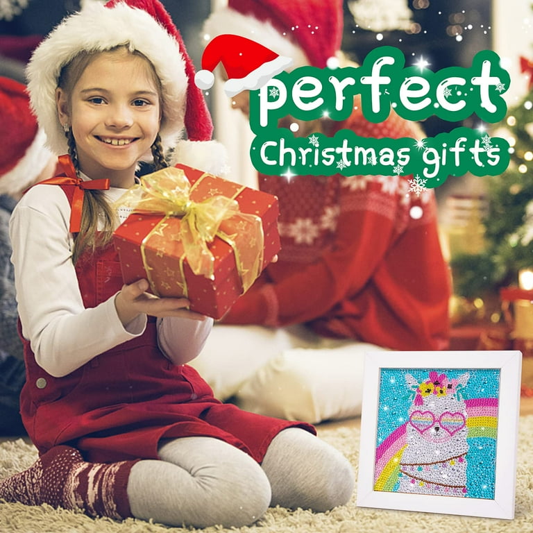 Art Kits Craft Gifts for Girls: Great Stickiness Toys DIY Diamond Crafts  for Kids Ages 4-8 - Painting Window Craft Kit - Best Christmas Birthday  Gift