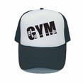 thumbnail image 2 of Unisex The GYM Advertising Trucker Hats Men Weightlifting Breathable Snapback Cap Women Pink GYM Dumbbell Baseball Cap YY30856-60cm for adult Gao Jinjia LED, 2 of 2