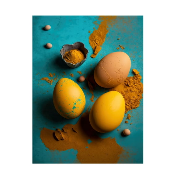 Treechild 'Three Eggs' Canvas Art