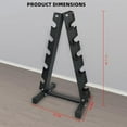 thumbnail image 2 of Dumbbell Rack Stand Only, Weight Rack for Dumbbells Compact A-Frame Home Gym Space Saver 480/800 LBS Weight Capacity, 2 of 6