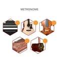 thumbnail image 5 of Light weight Music Metronome With Simple Operations Button Metronome for Musicians and Beginners, 5 of 8
