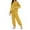 Yellow, variant on Hugcore Sleep Sets for Women Womens Pajama Sets Fleece Pajamas Comfortable Pullover Tops Sleep Pants Lounging Warm Sleepwear Soft Pjs for Women Set, Black, L
