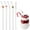 Santa Claus, variant on 4 Pack Reusable Glass Straws Shatter Resistant, Cute Christmas Clear Drinking Straw for Smoothie, Juice, Cocktails, Ideal for Home, Party or Daily Use