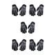 thumbnail image 3 of Minnieouse Guantes de ciclismo para motocicleta multifuncionales de nailon, transpirables y ligeros, con dedos completos, color blanco XS (niño) Type2 NO2, 3 of 6