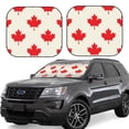 thumbnail image 1 of Vsdgher Happy Canada Day Print Car Windshield Sun Shade, Reflective Sunshade Window Sunshade Sun Visor Protector Fit for Cars,Trucks,SUVs-Small, 1 of 6