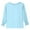 Blue225, variant on Girls 3/4 Sleeve T Shirts Summer Cute Crewneck Basic Tees Ruffle Casual Blouse For Kids Stylish Toddler Baby Wear 9-10Y
