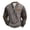 Grey, variant on MuXiKeJi Clothes Male Knit Zipper Long Sleeve Printed Collarless Hoodless Sweatshirt Sweater