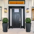 thumbnail image 2 of Costway 2PC 22'' Artificial Boxwood Topiary Ball Tree Office Garden Patio Desk Decoration, 2 of 9