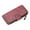 H, variant on Women Lady Leather Trifold Card Wallet Clutch Checkbook Handbag Zip Purse Card Phone Holder Long Design Lady Fashion Wallets,I