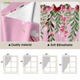 thumbnail image 5 of Red Gnomes Swag Valances for Windows 2 Pack, Kitchen Window Curtains 36 Inch Length, Valentine's Day Love Roses Leaves Ombre Pink Privacy Swag Curtains for Living Room/Bathroom 36"x36", 5 of 8