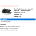 thumbnail image 2 of Front Washer Reservoir - Compatible with 1991 - 1994 Ford Explorer 1992 1993, 2 of 2